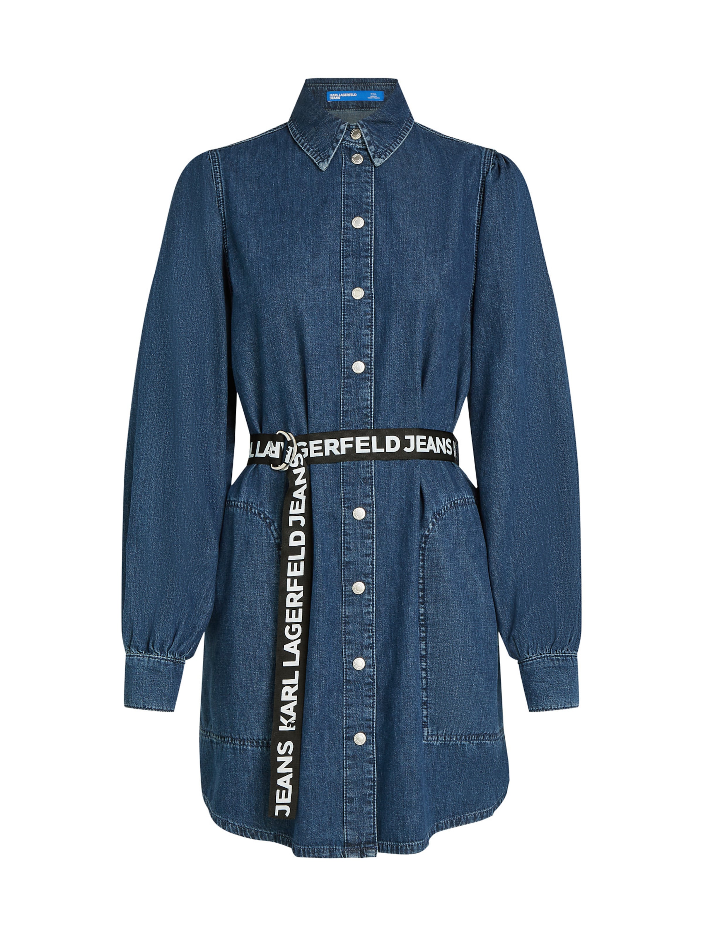 KARL LAGERFELD JEANS Shirt dress in Blue: front