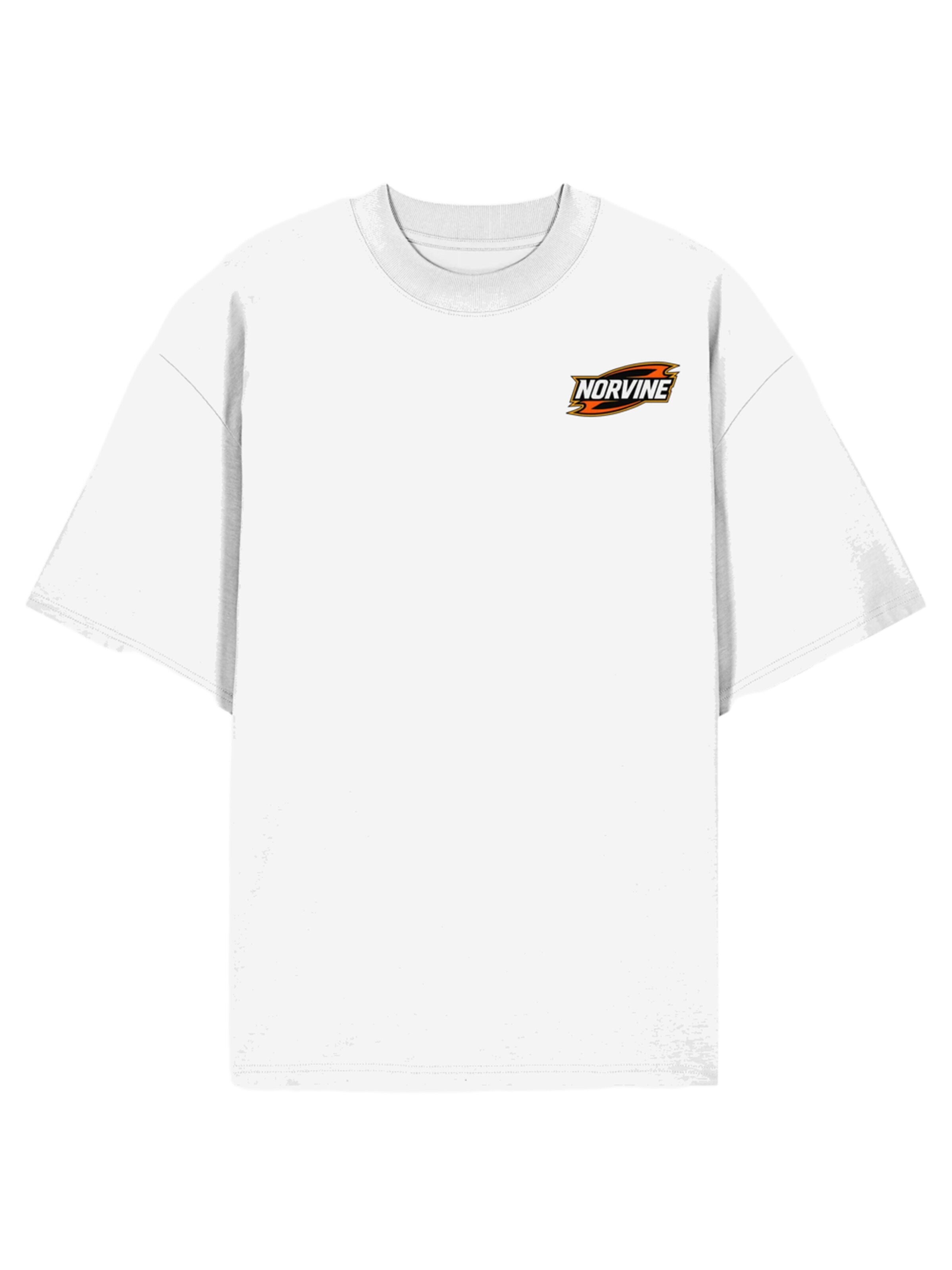 Norvine Shirt 'Overdrive Oversize Norvine T-Shirt' in White: front