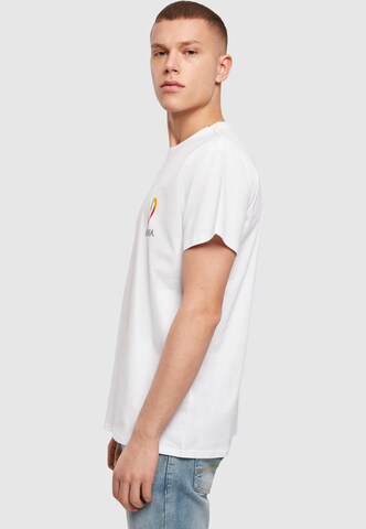 T-Shirt 'Football - Romania' Merchcode en blanc
