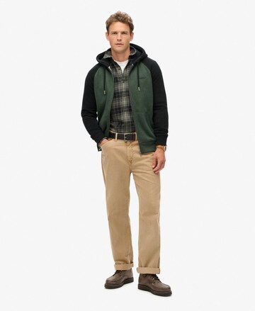 Superdry Sweatvest 'Essential' in Groen