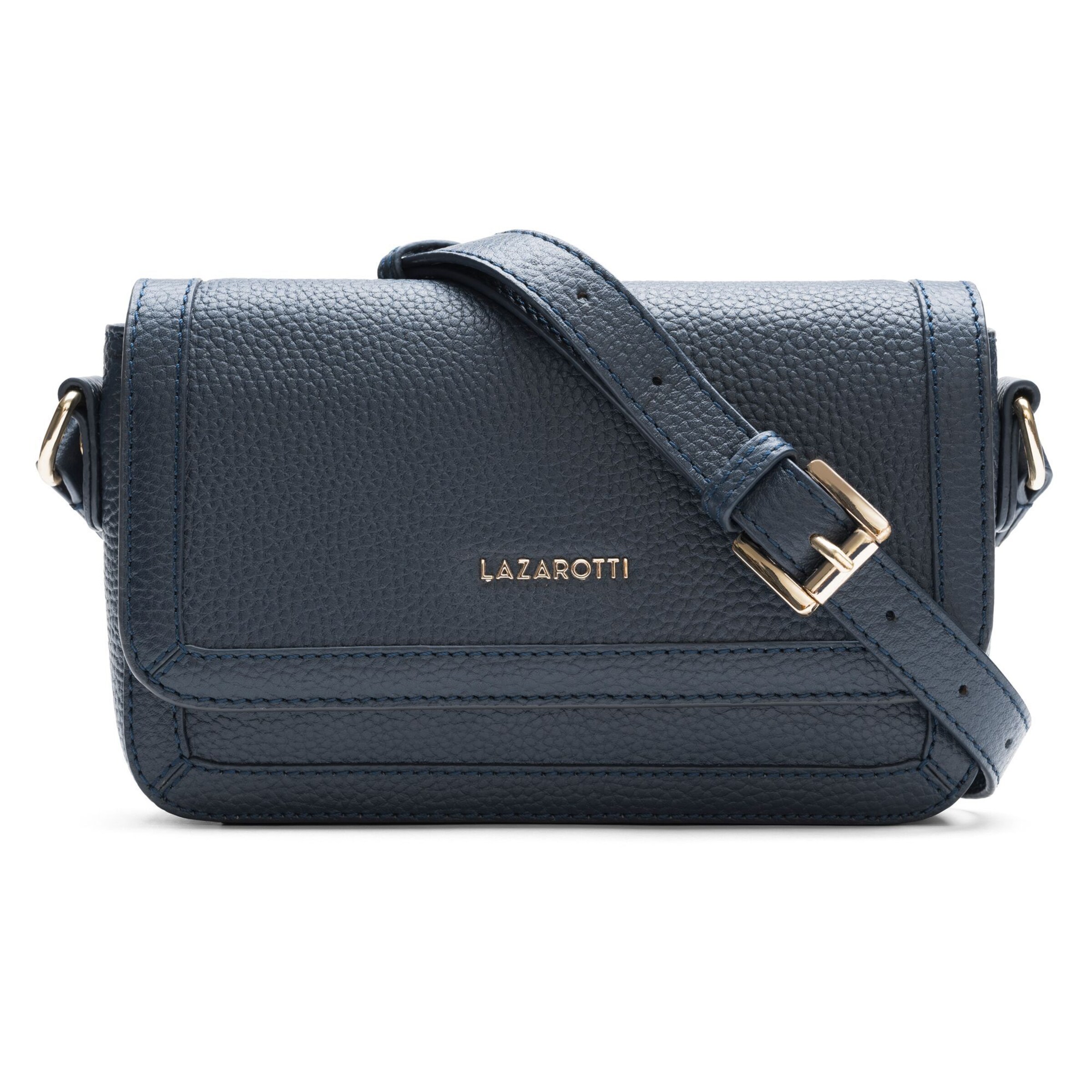 Sac à bandoulière 'Bologna' Lazarotti en bleu : devant