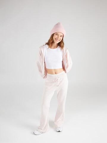 Abercrombie & Fitch Zvonový Kalhoty – pink