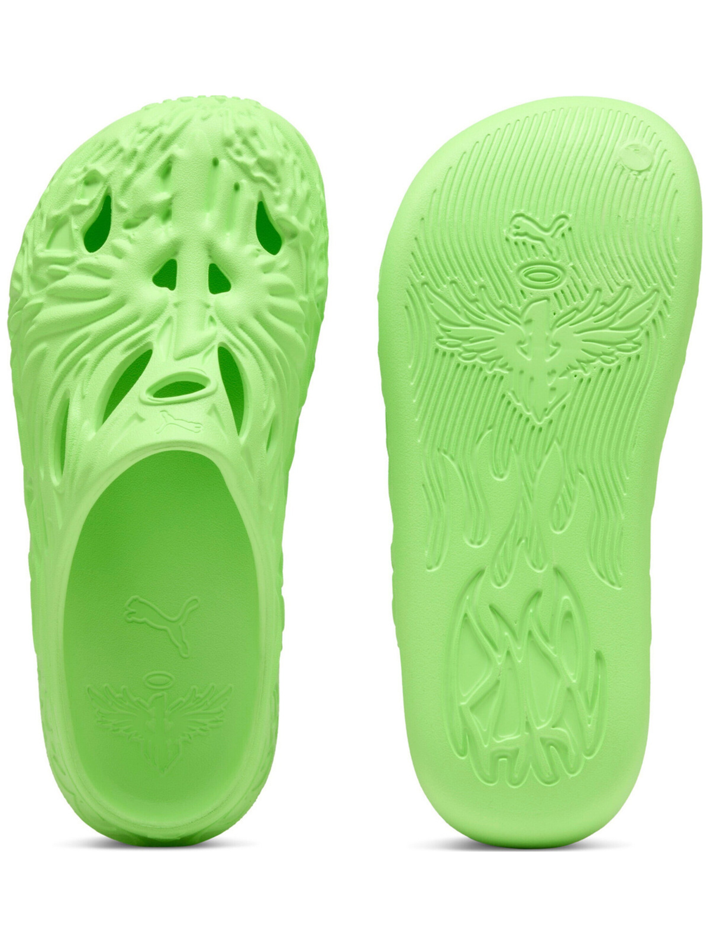 PUMA Teenslippers 'Puma Mb.04 Slide Glare' in Groen: voorkant