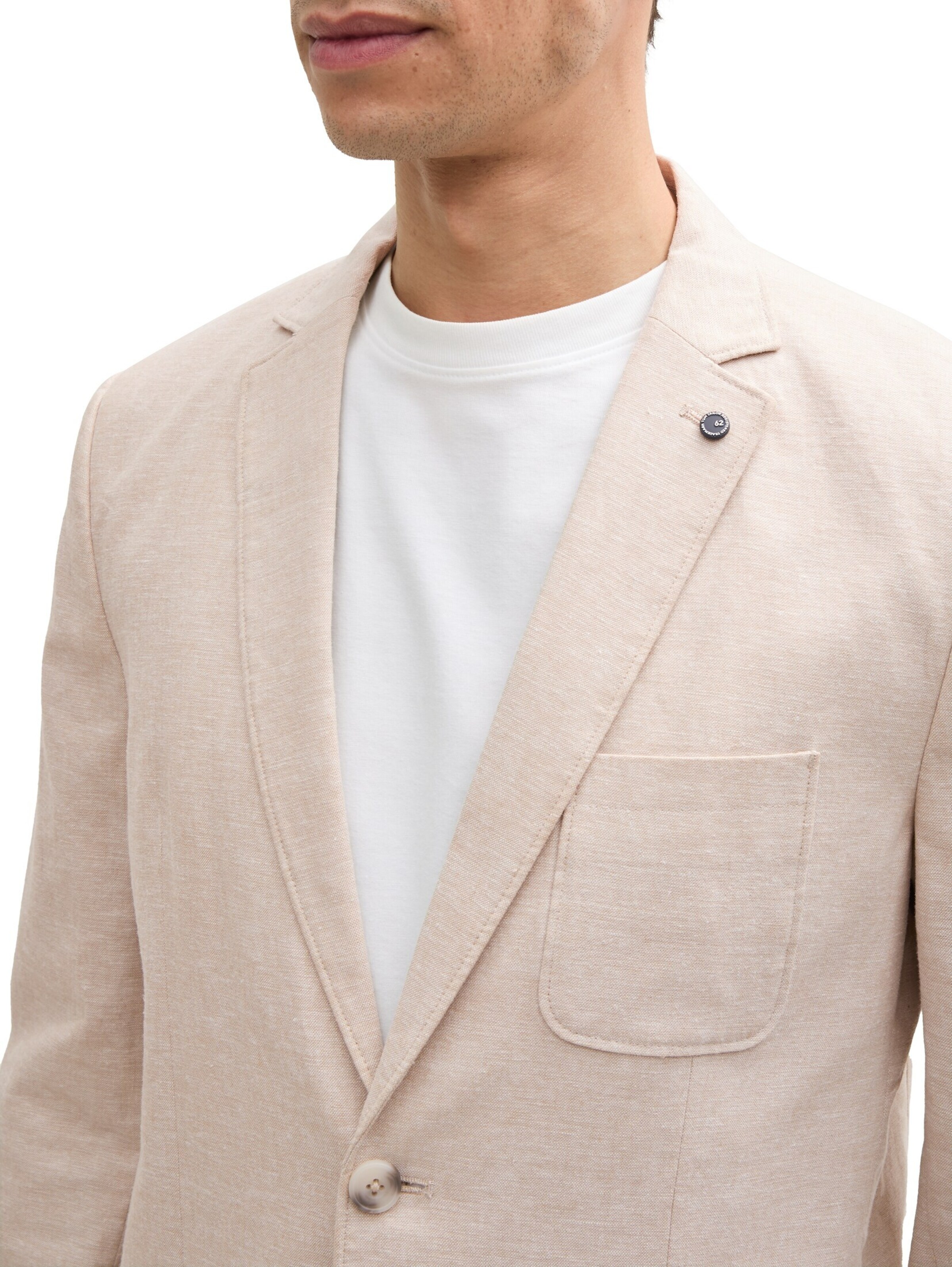 TOM TAILOR Regular Fit Sakko in Weiß