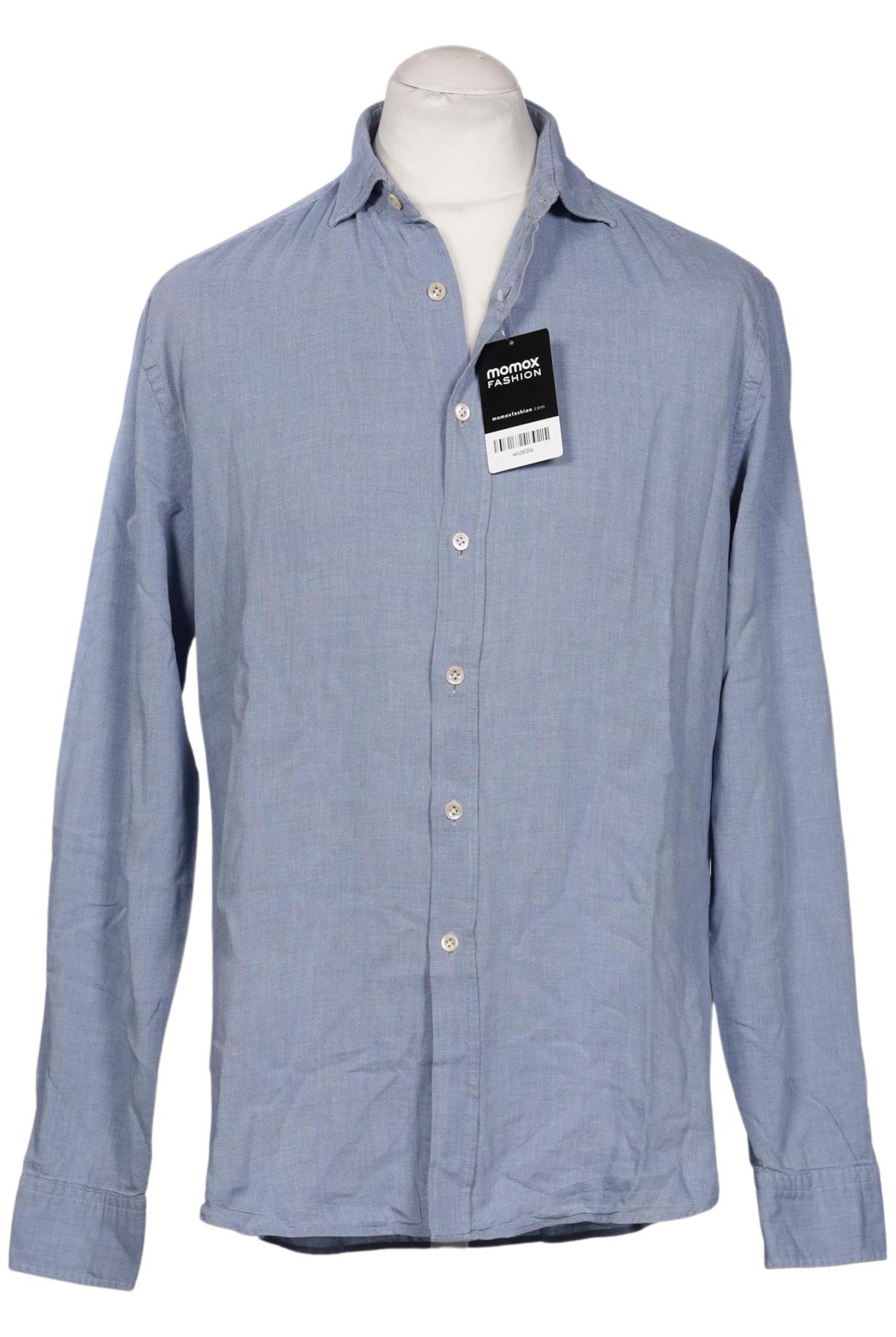 Paul Rosen Button Up Shirt in L in Blue: front