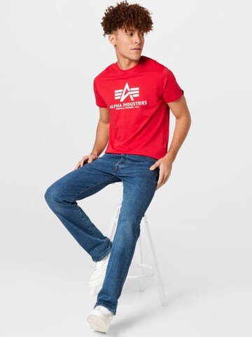 ALPHA INDUSTRIES T-Shirt in Rot