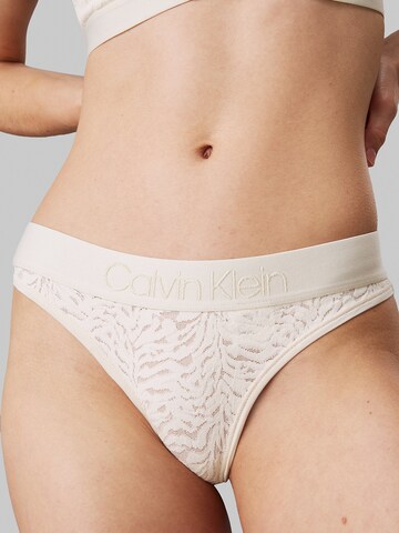 Calvin Klein Underwear String 'Intrinsic' in Wit: voorkant