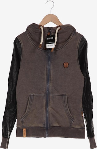 naketano Sweatshirt & Zip-Up Hoodie in L in Grey: front