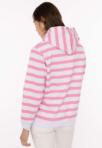 Sweat-shirt Zwillingsherz en rose