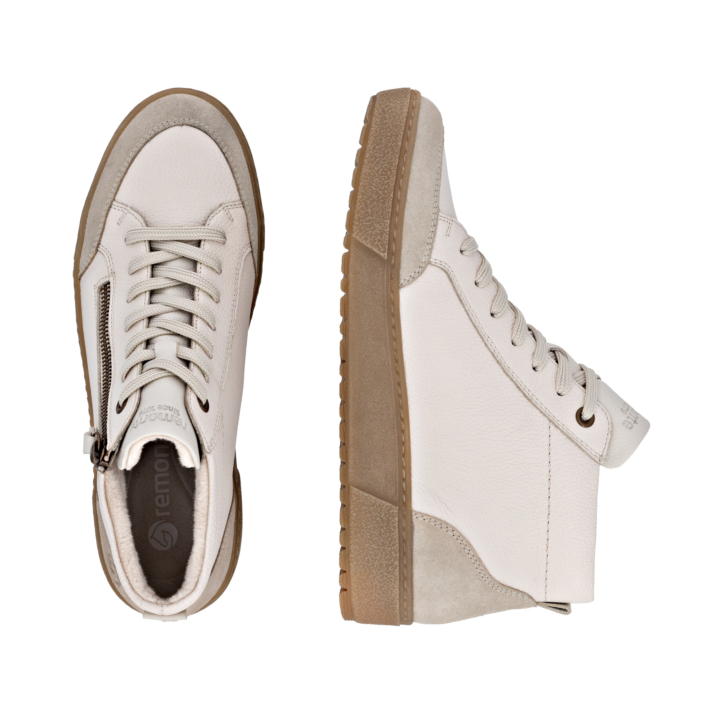 Bottines à lacets REMONTE en blanc