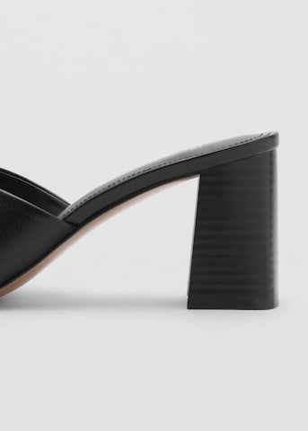 MANGO Mules in Black