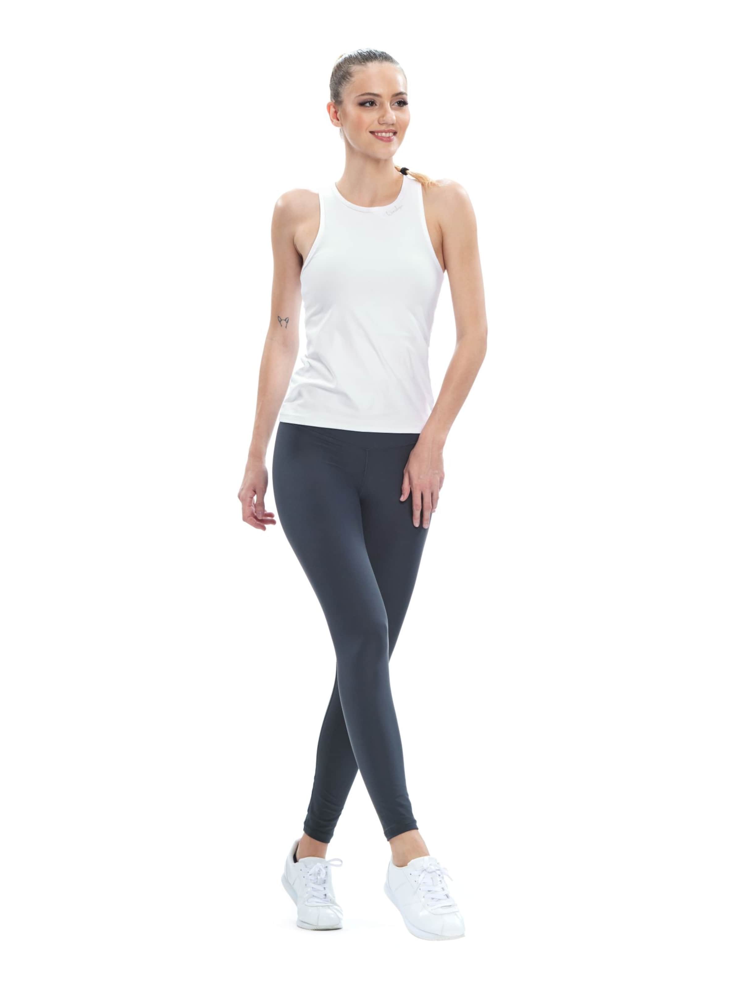 Winshape Skinny Sporthose 'HWL117C' in Grau
