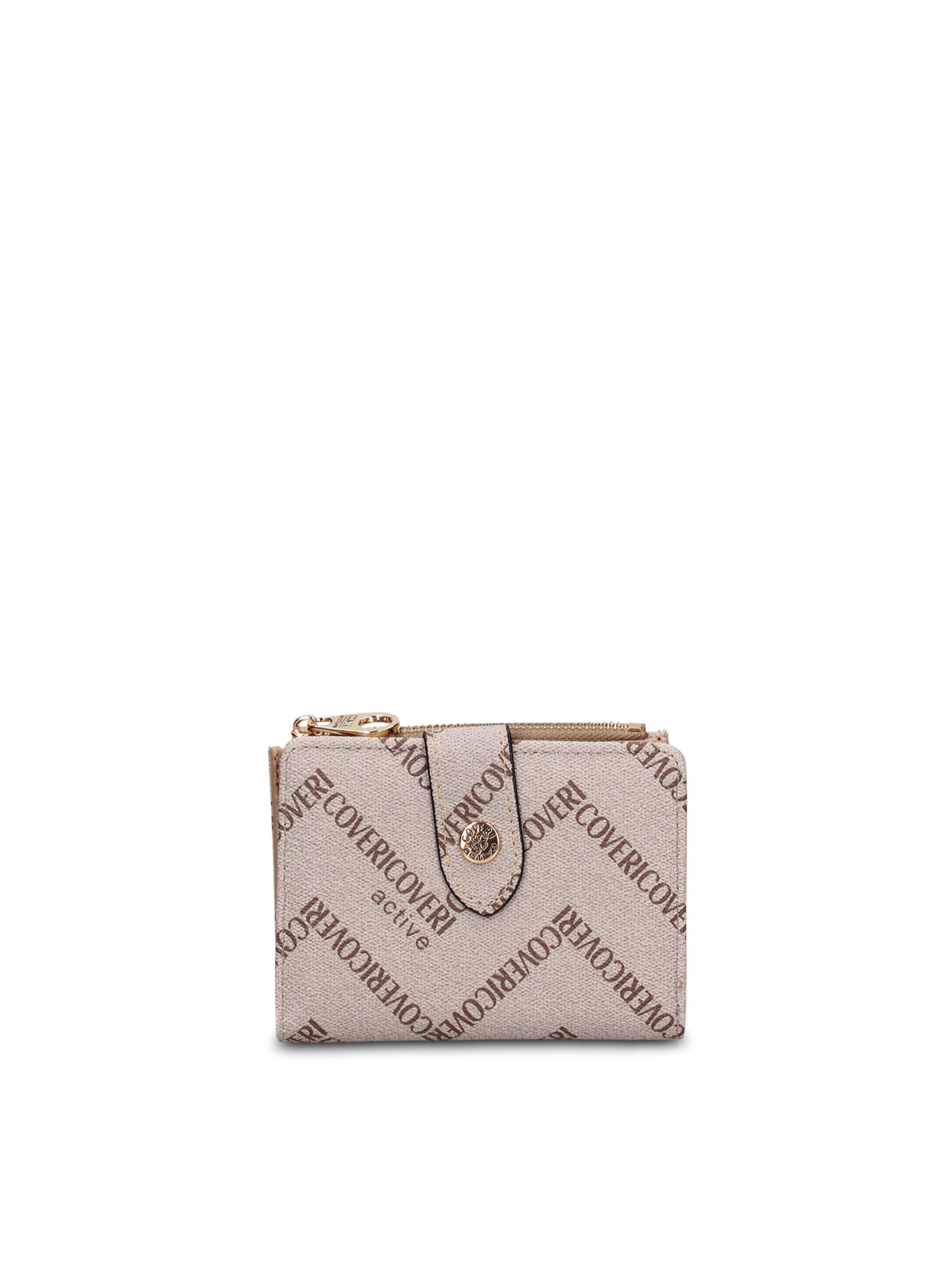 Portamonete 'Portafoglio donna Coveri Collection con bottone - Compatto e elegante' di Coveri Collection in verde: frontale