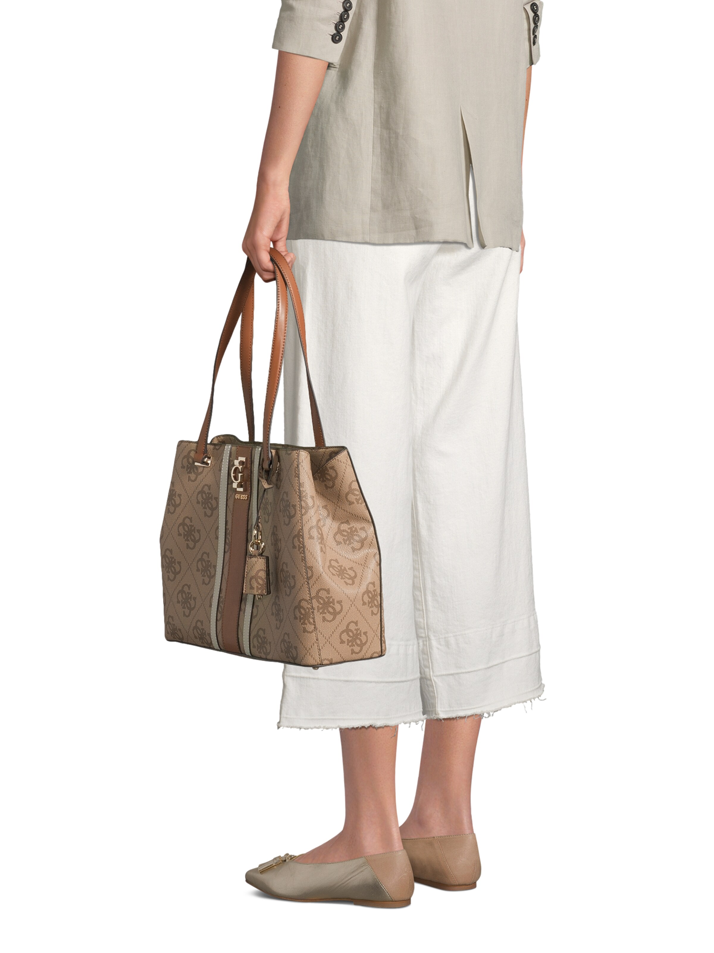 GUESS Shopper 'ERENIA TOTE' in Braun