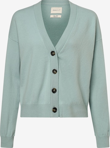 GANT Knit Cardigan in Green: front