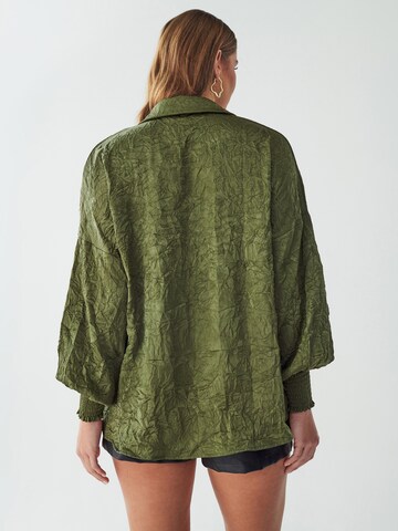 BWLDR Bluza 'ELIZABETH' | zelena barva: zadnja stran
