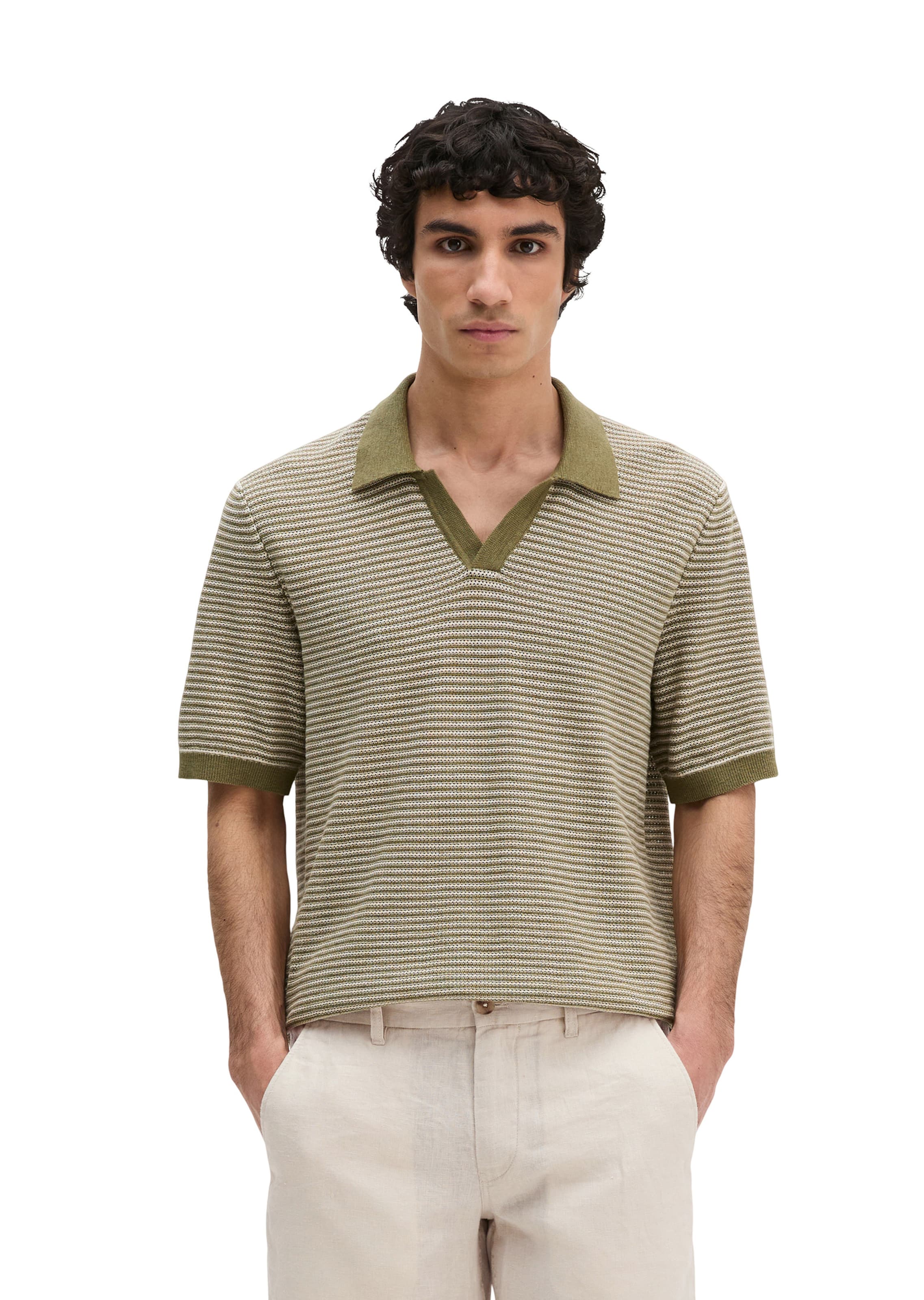 Marc O'Polo Shirt in Groen: voorkant
