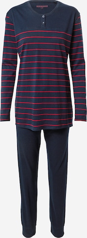 SCHIESSER Pajama in Blue: front