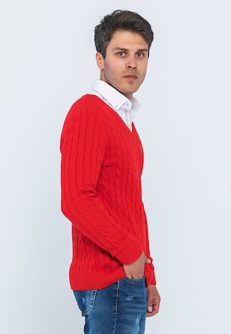 Pull-over 'Matteo' Giorgio di Mare en rouge