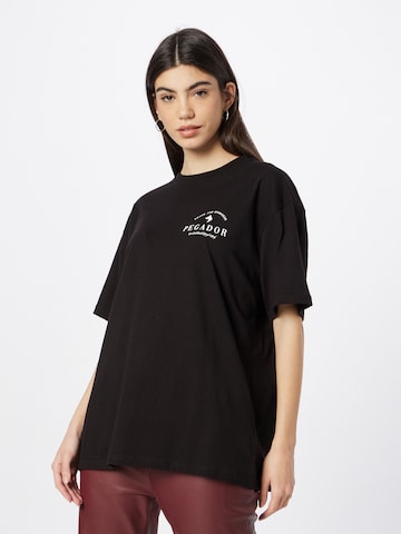 Pegador Oversized shirt in Zwart: voorkant