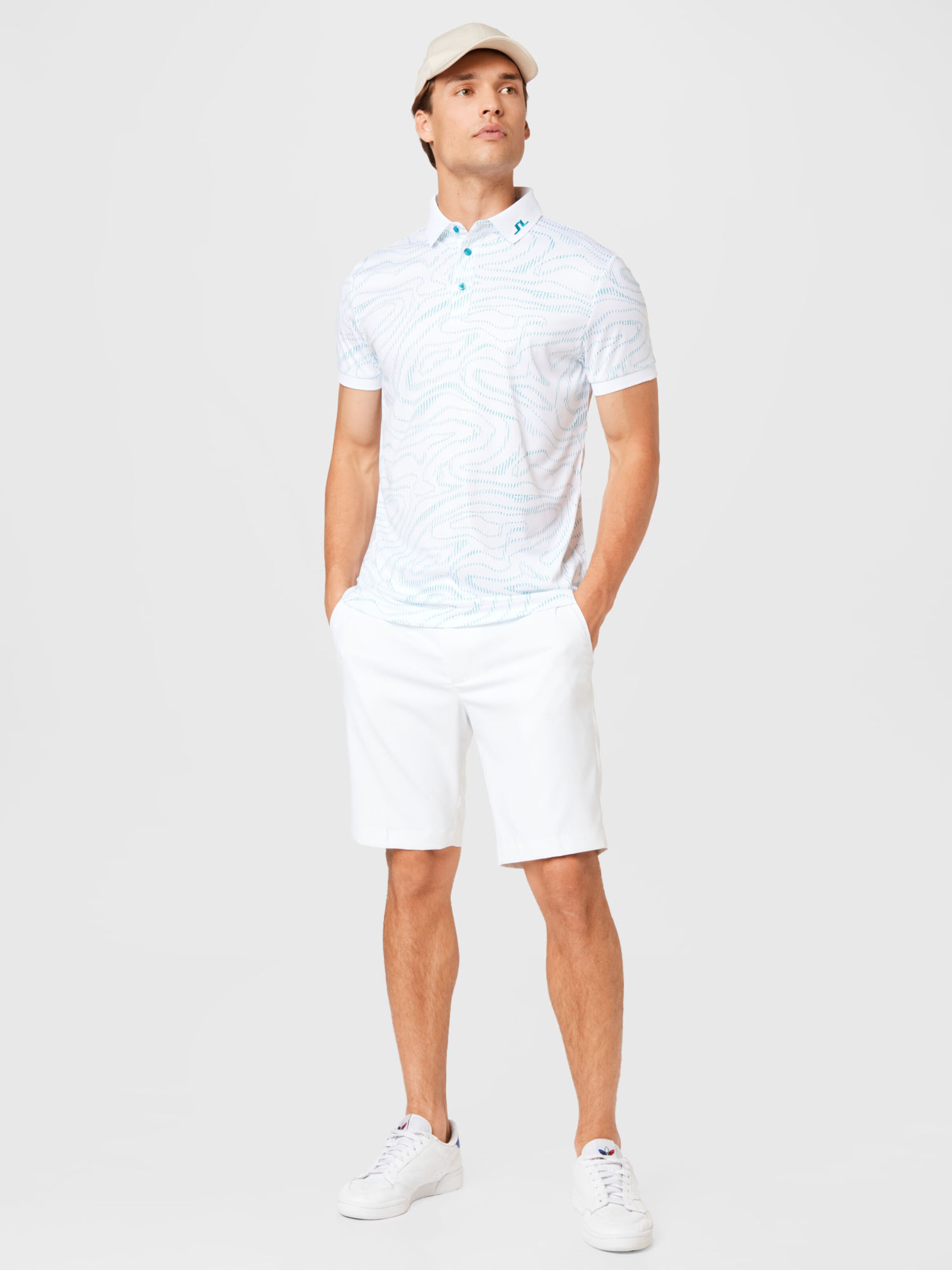 Männer Sportbekleidung J.Lindeberg Shorts 'Eloy' in Weiß - DL71602 Männer Sportbekleidung J.Lindeberg Shorts 'Eloy' in Weiß - DL71602