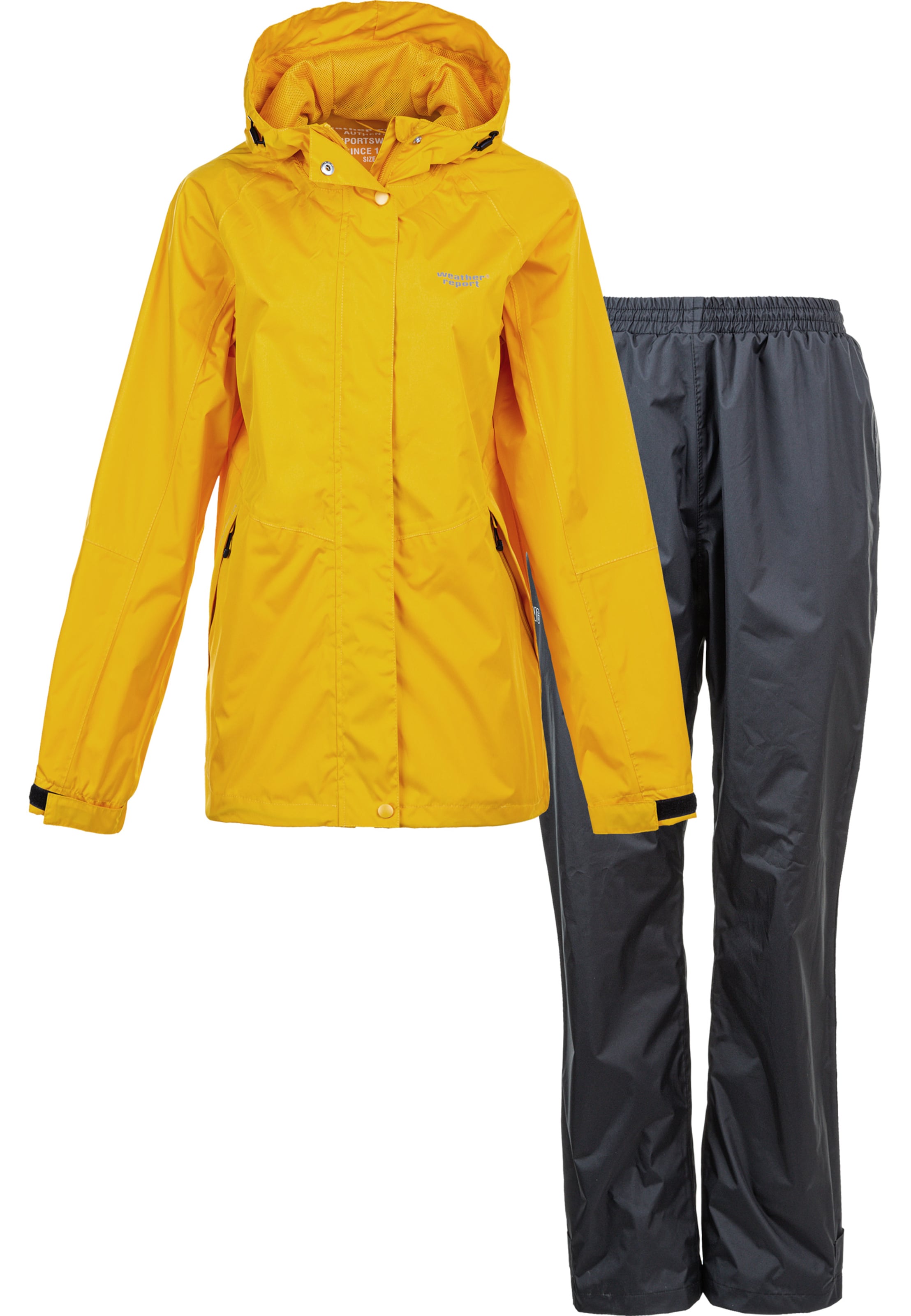 Weather Report Sportanzug 'Carlene' in Gelb: Vorderseite