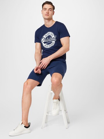 BLEND T-Shirt in Blau