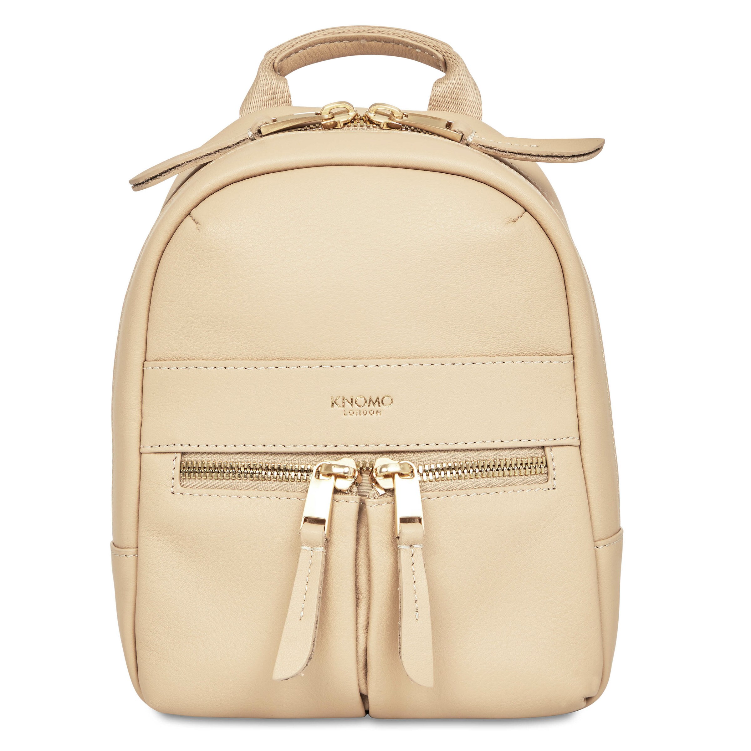 KNOMO Backpack 'Mayfair Luxe' in Beige: front