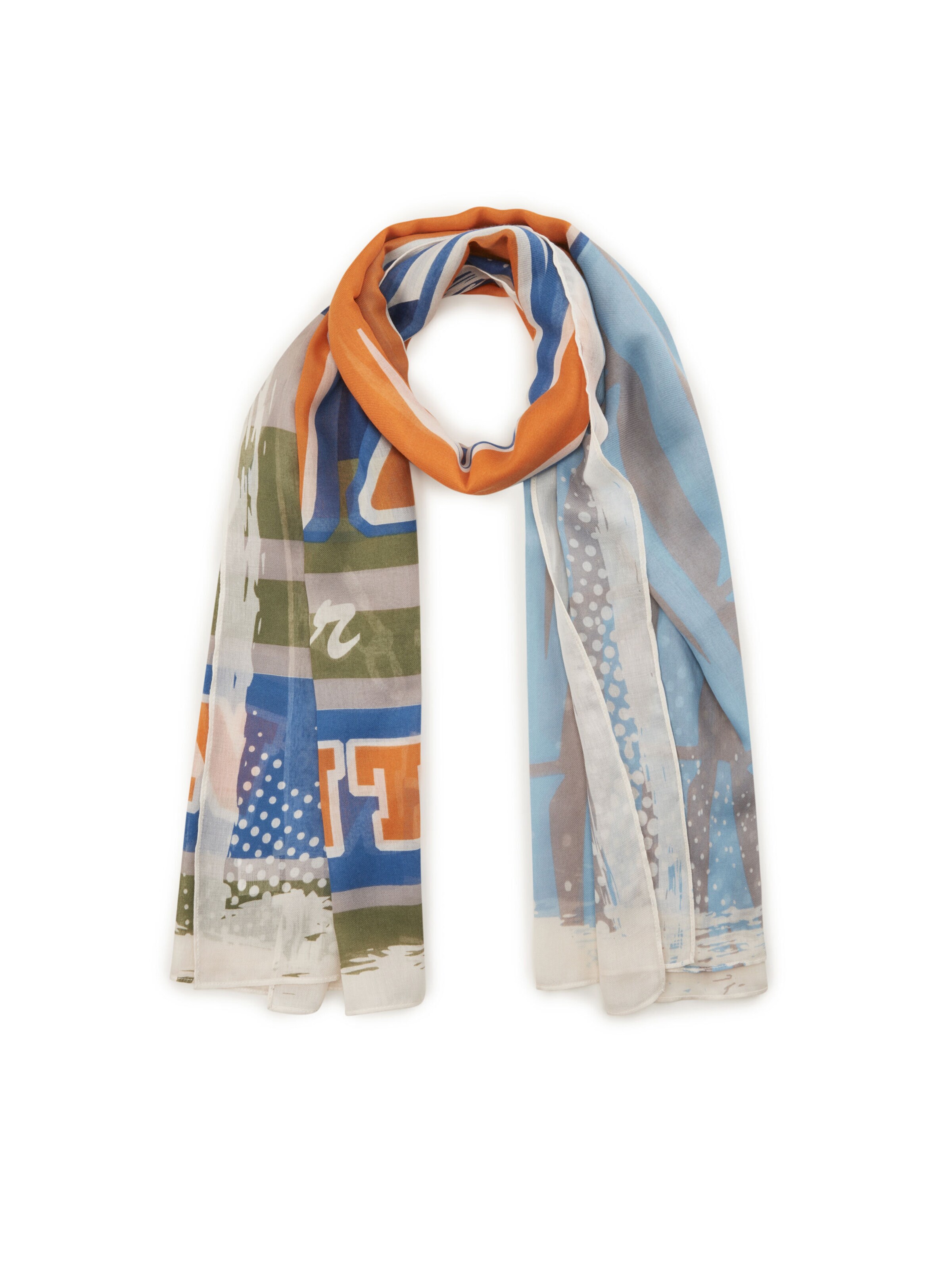 Écharpe CODELLO en bleu : devant