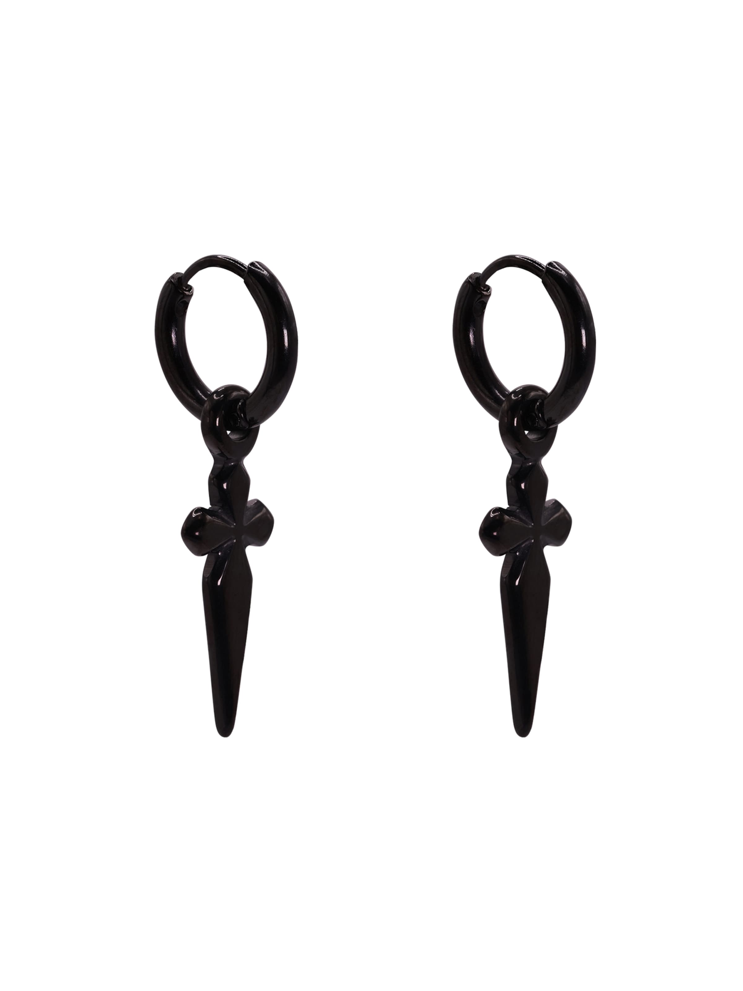 Boucles d'oreilles 'Horus' Heideman en noir