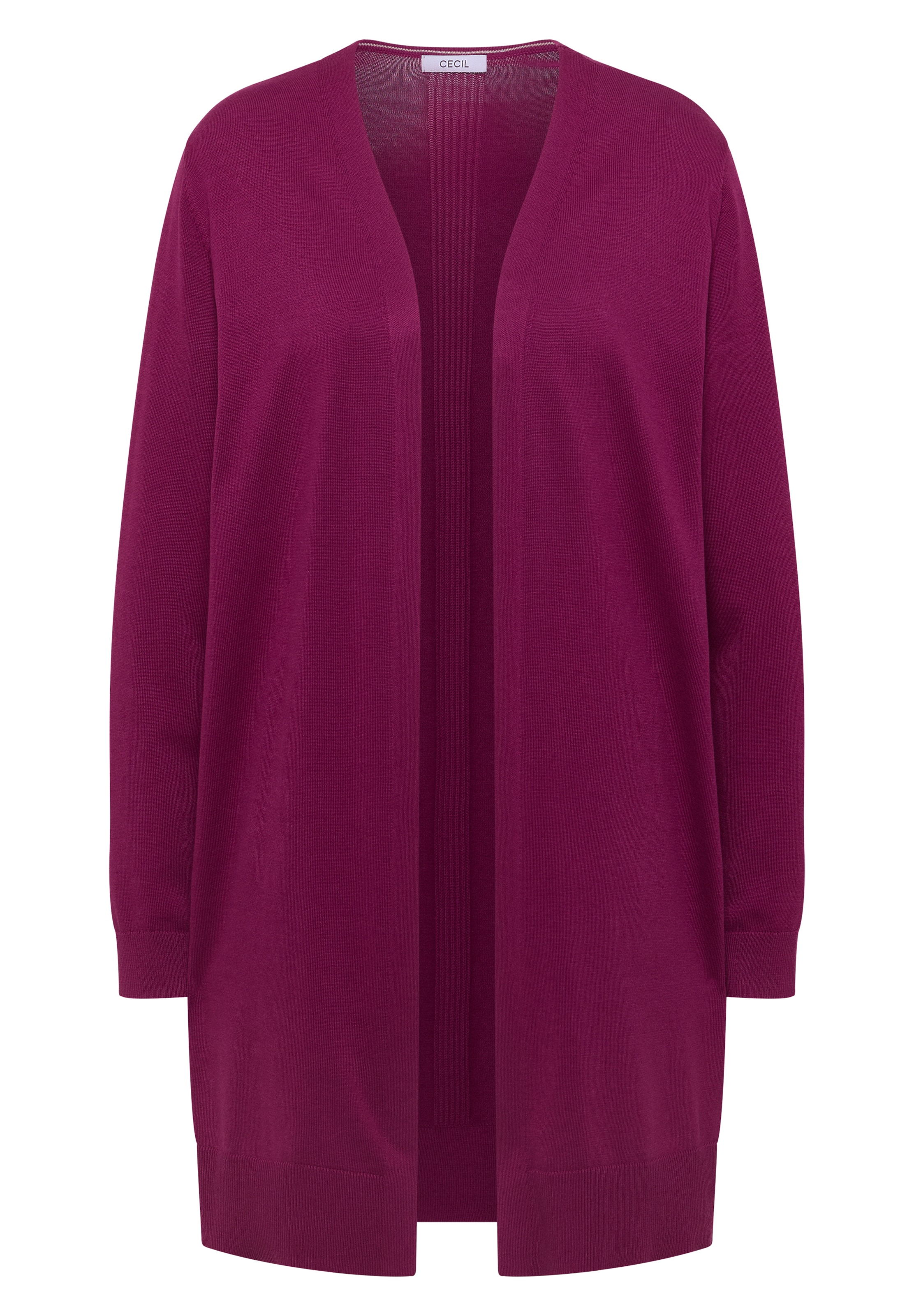 CECIL Knit Cardigan in Purple: front