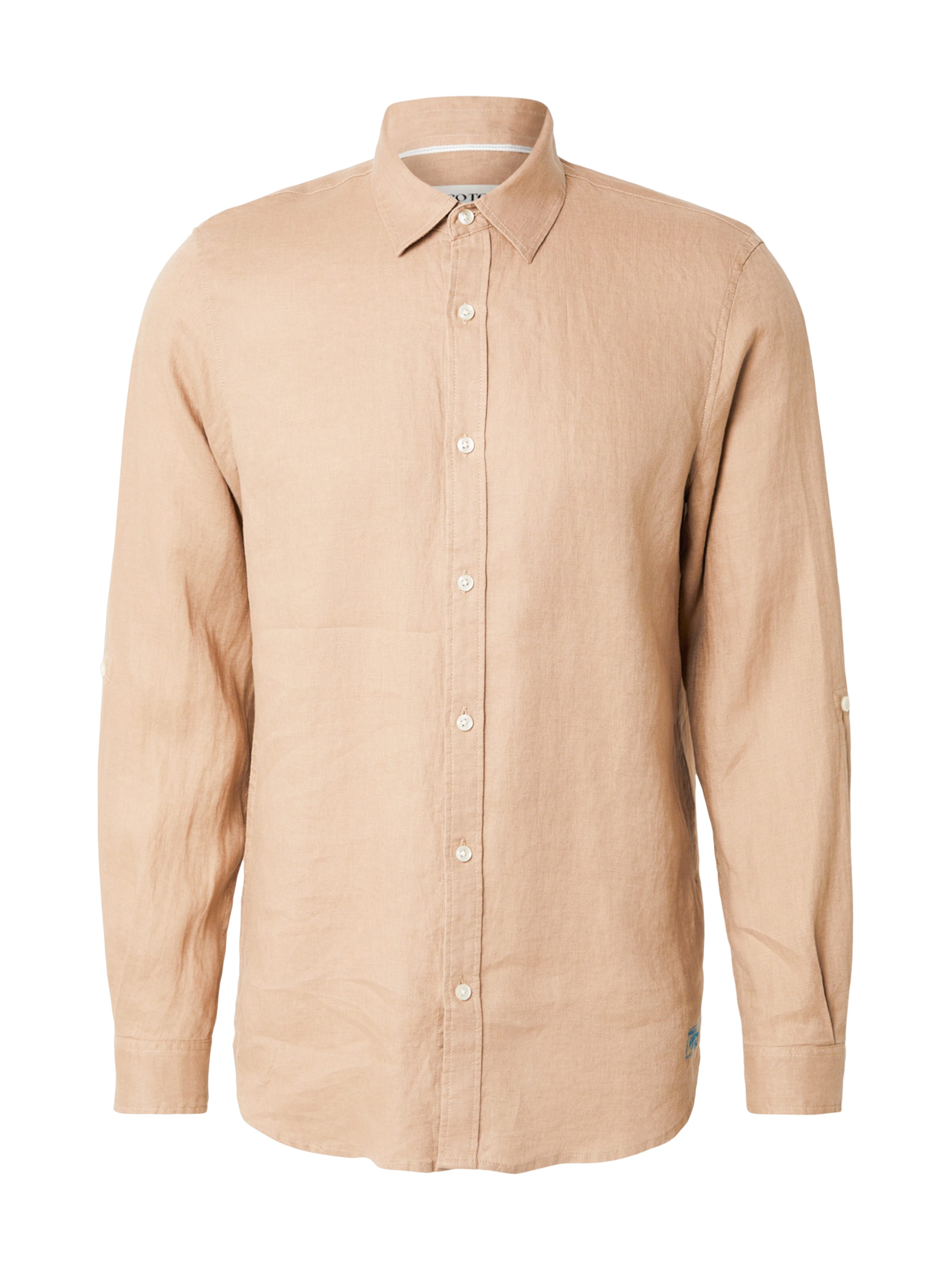 SCOTCH & SODA Overhemd in de kleur Sand, Productweergave
