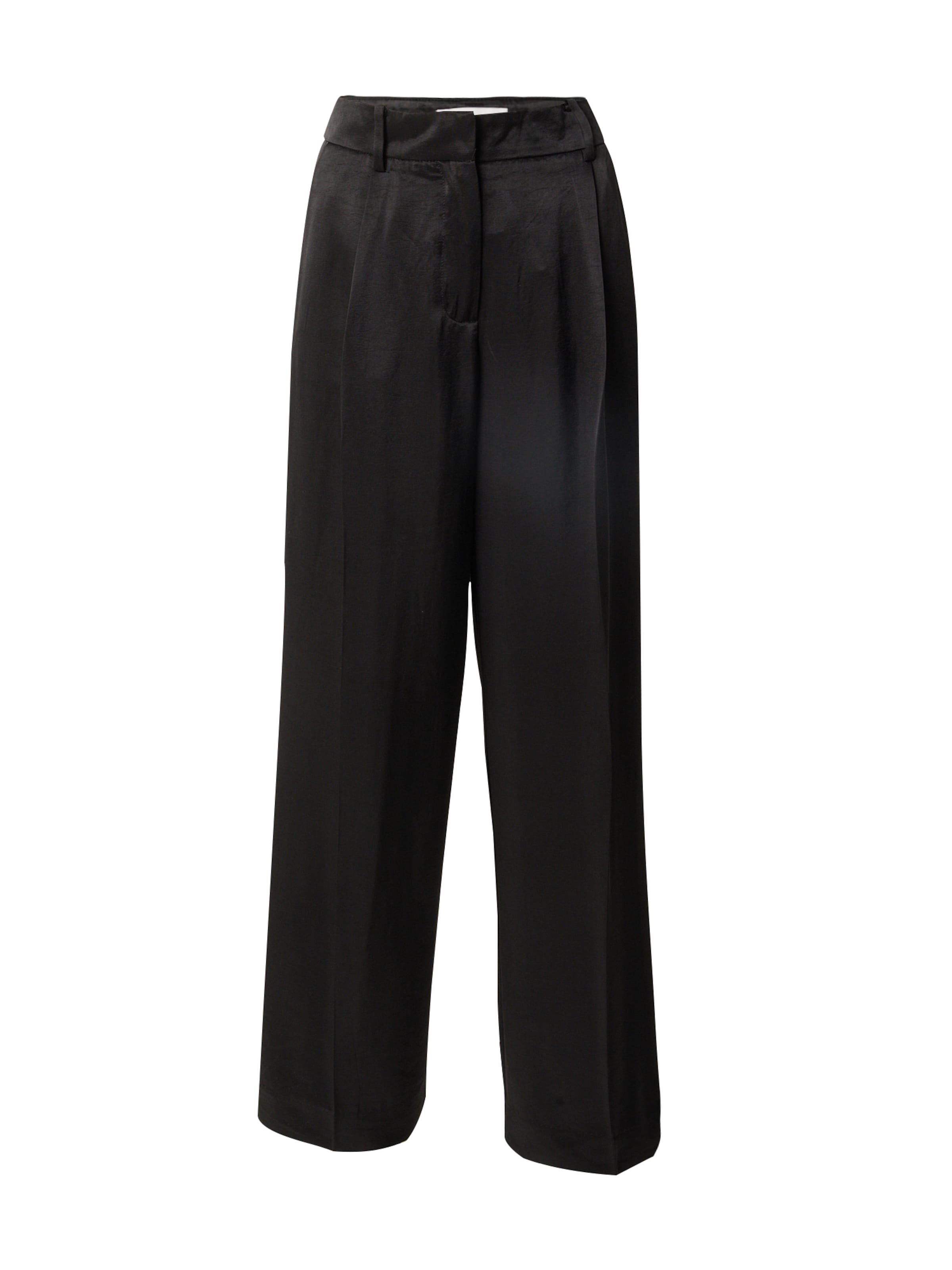 MSCH COPENHAGEN Wide Leg Hose 'Ulla' in Schwarz: Vorderseite