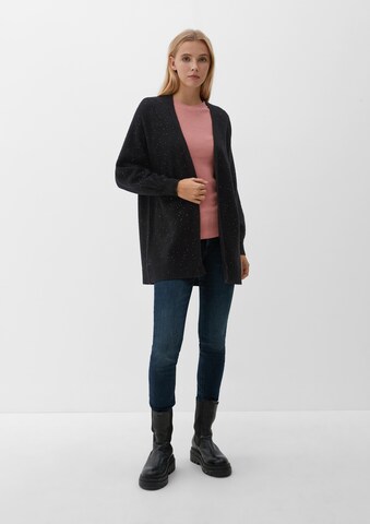 QS Knit Cardigan in Black