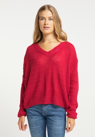 Pull-over usha BLUE LABEL en rouge : devant