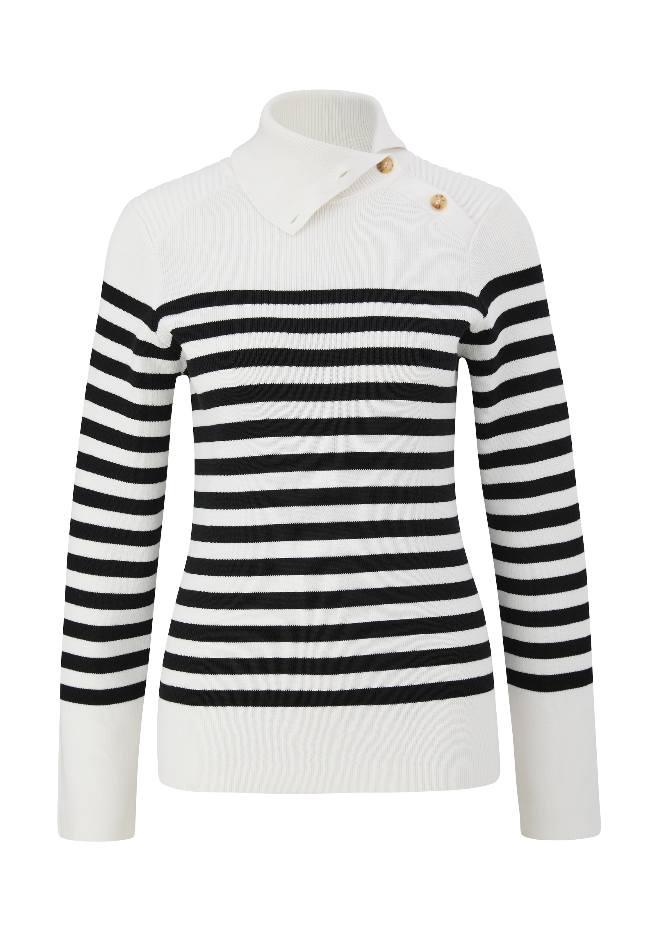 s.Oliver Pullover in schwarz / weiß, Produktansicht