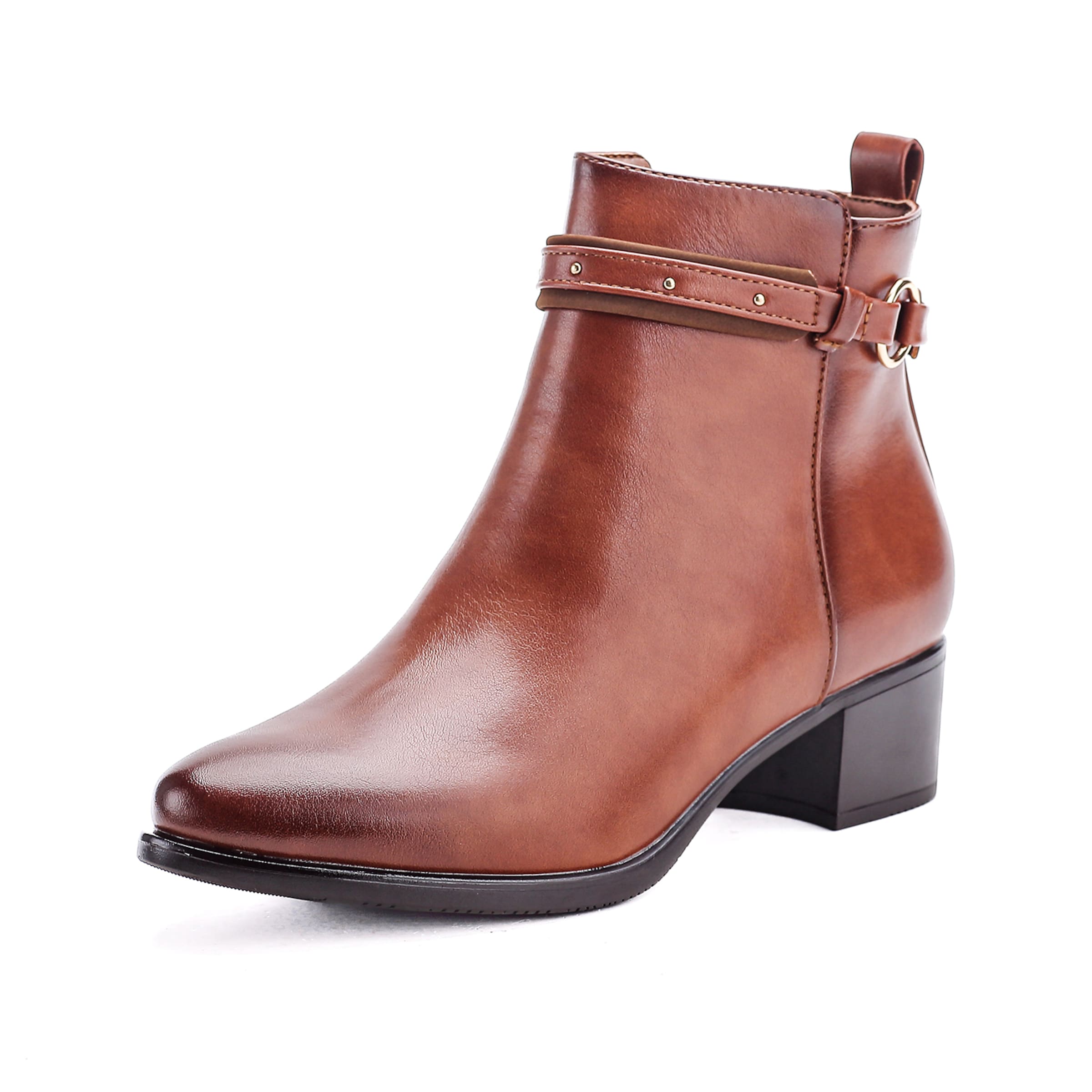 Bottines Elara en marron : devant