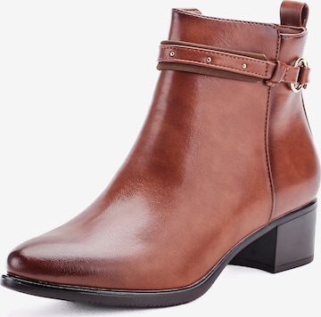 Bottines Elara en marron : devant