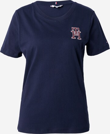 T-shirt TOMMY HILFIGER en bleu : devant