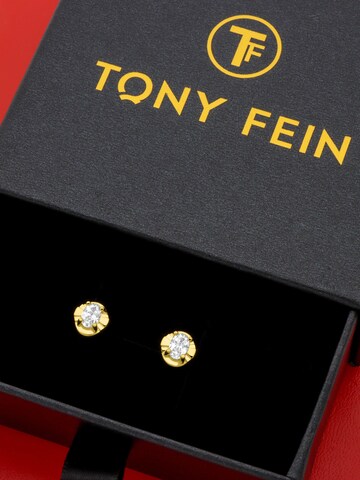 Tony Fein Earrings 'Oval' in Yellow