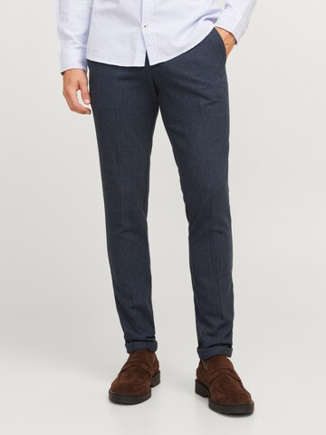 JACK & JONES Slimfit Chino 'JPSTMARCO JJHENRY' in Blauw: voorkant