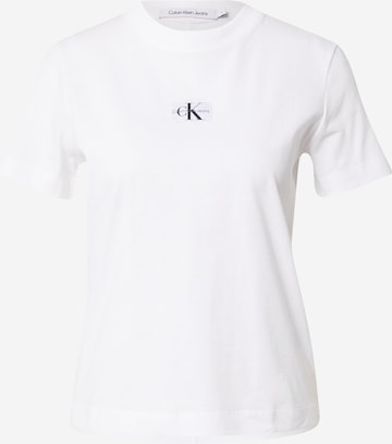 Calvin Klein Jeans T-Shirt in Weiß: predná strana