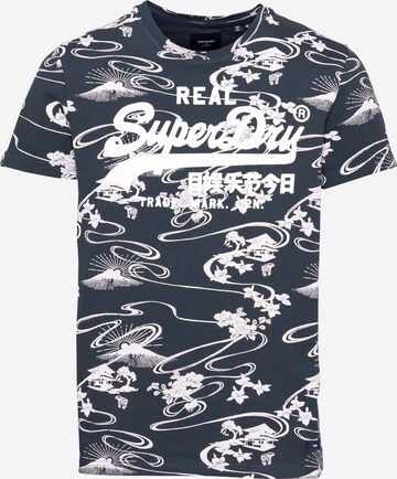 Superdry T-Shirt in Blau: predná strana