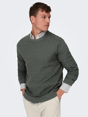 Pullover 'Kalle' di Only & Sons in grigio