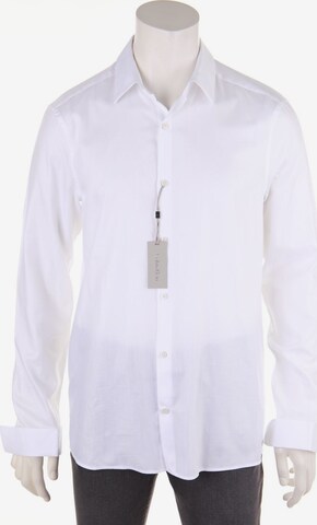 Calvin Klein Button Up Shirt in L in White: front