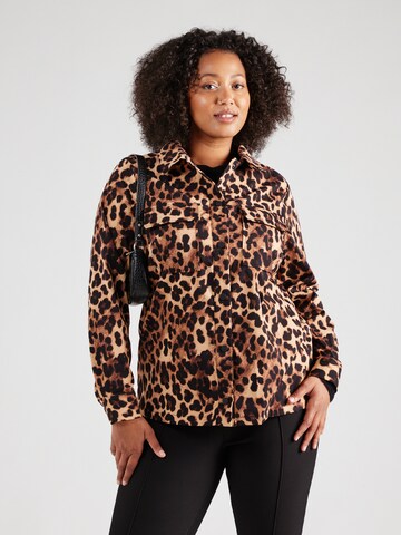 ONLY Carmakoma Blouse 'CARCashi' in Beige: voorkant
