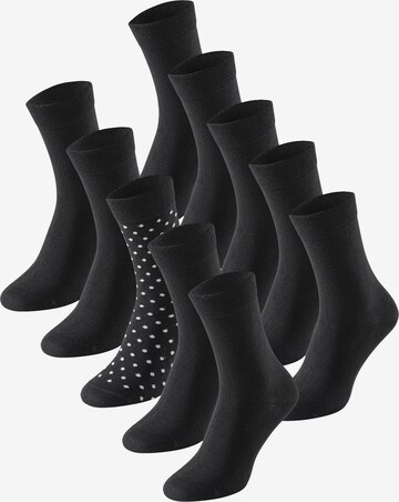 SCHIESSER Socks ' Cotton Fit ' in Black: front