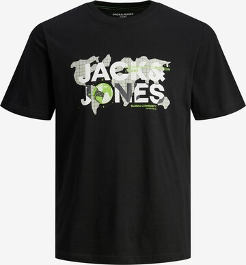 JACK & JONES - Camiseta 'Dust' en negro: frente