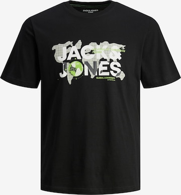 JACK & JONES Koszulka 'Dust' w kolorze czarny: przód