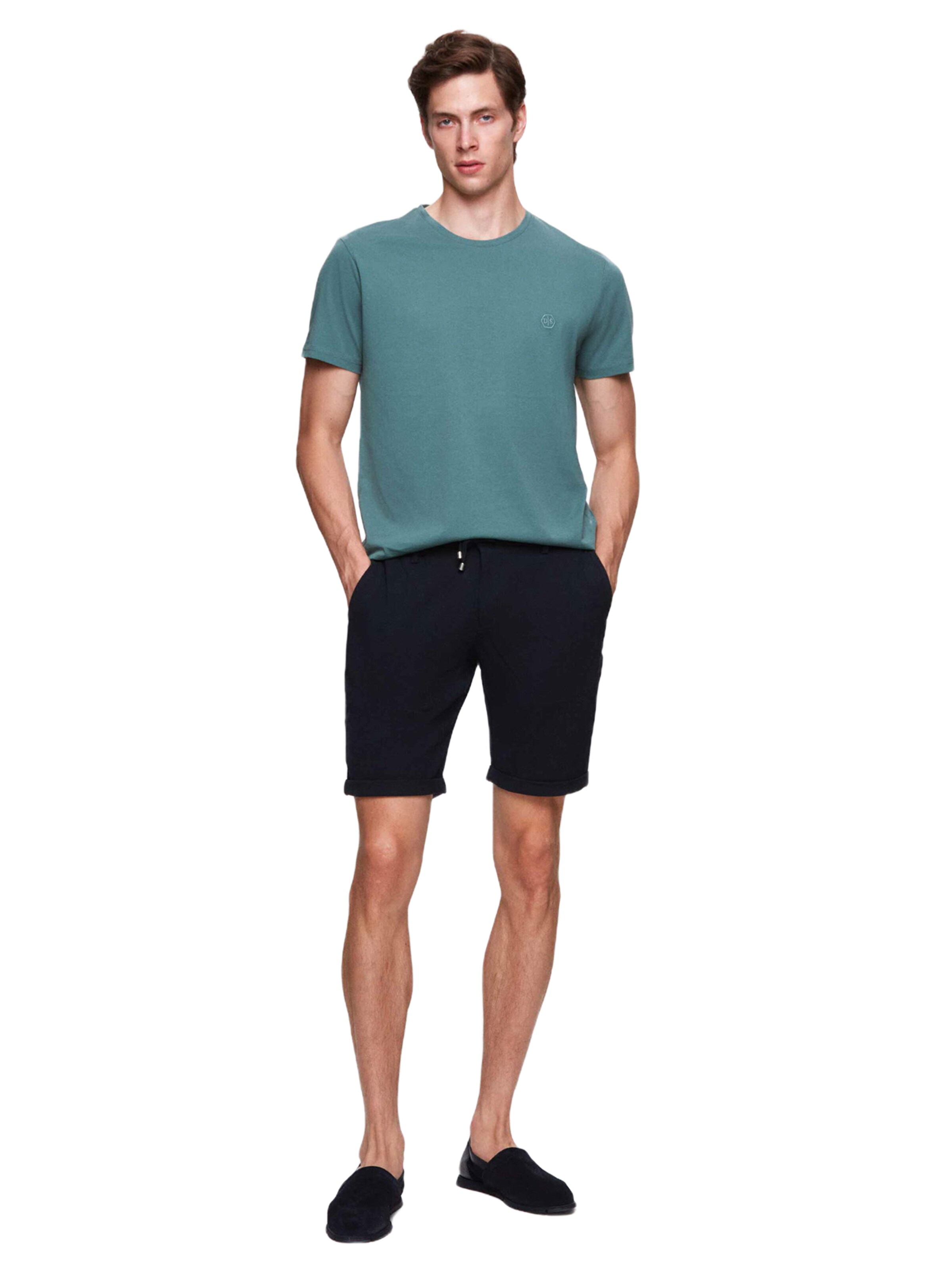D’S Damat Regular Broek in Blauw: voorkant